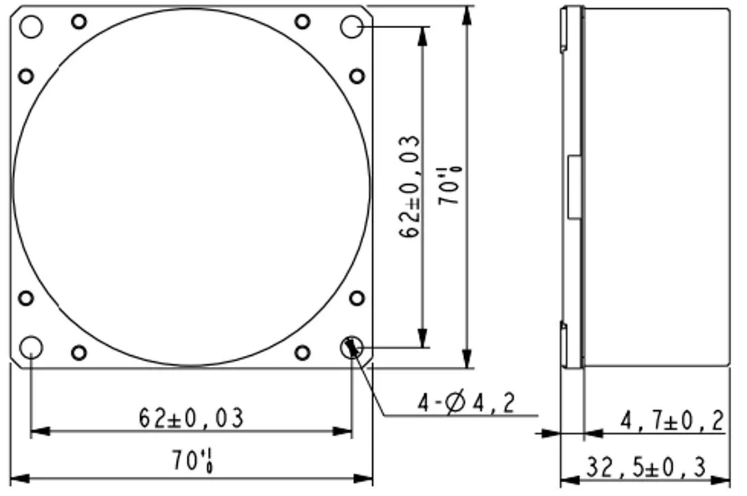 Giroscopio a fibra ottica a ciclo chiuso di piccole dimensioni Zero Bias Stabilità 0.2~0.8°/ 0